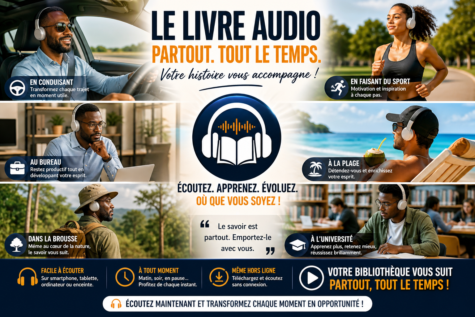 +50 Livres Audios Puissants pour Transformer Votre Vie et Vos Revenus !